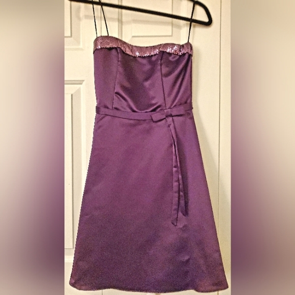 NEW Purple strapless dress - Picture 1 of 2